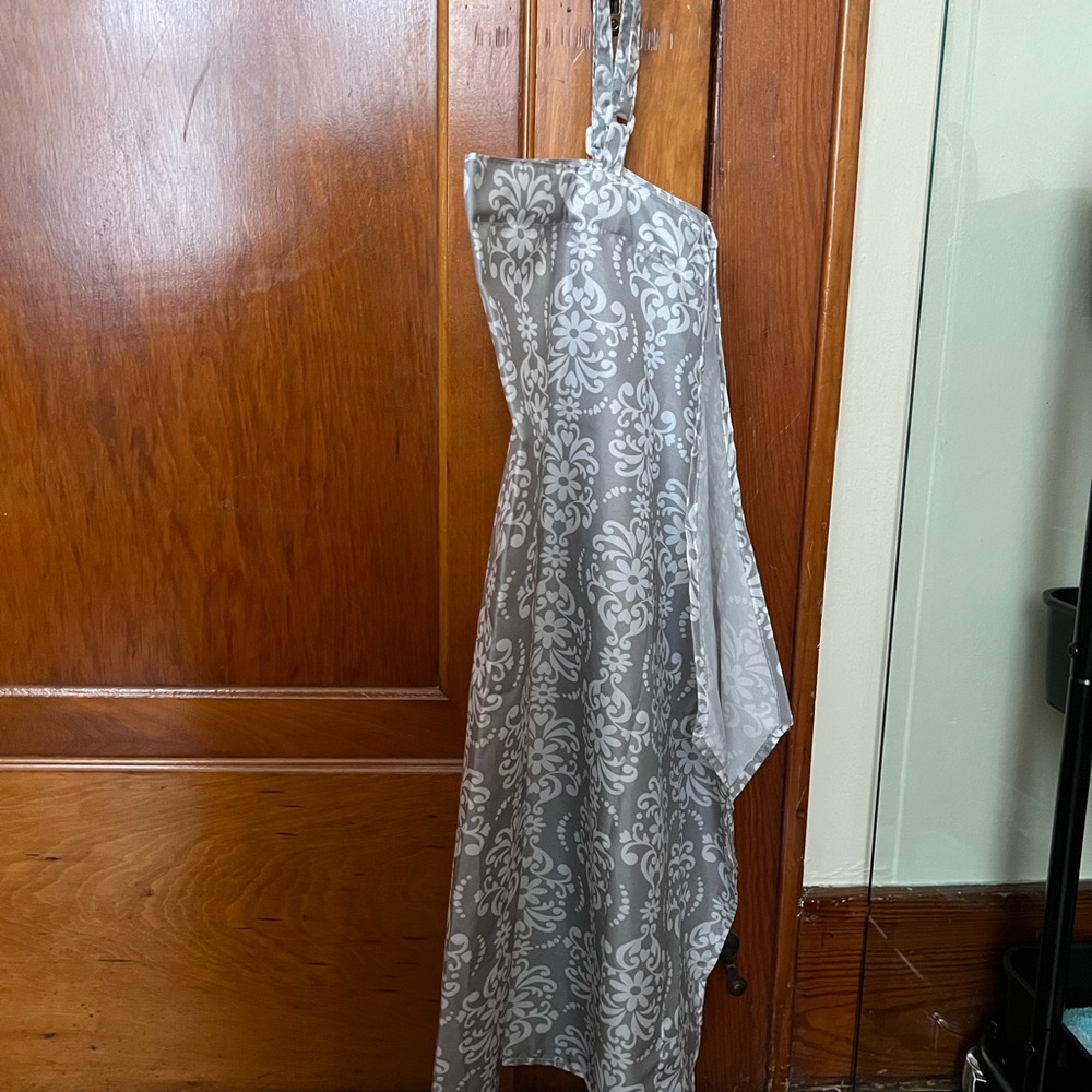 Little Me grey nursing cover